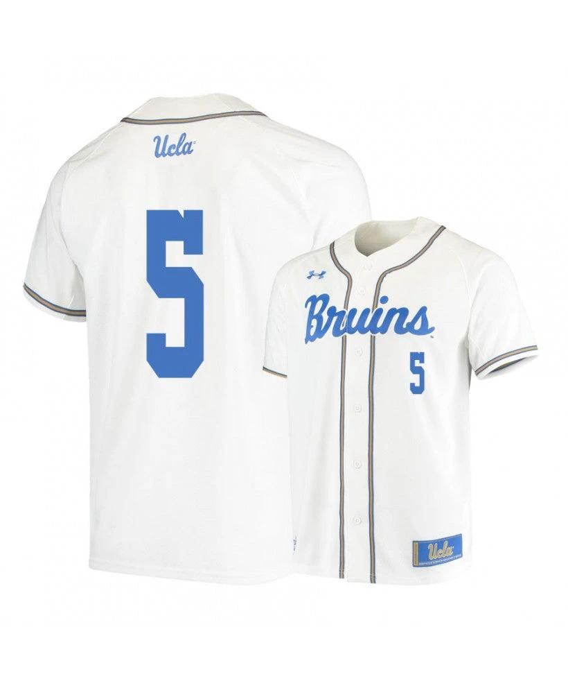 UCLA Bruins 5 Garrett Mitchell White College Baseball Jersey by My Store
