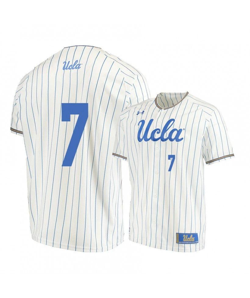UCLA Bruins 7 JT Schwartz Beige College Baseball Jersey by My Store