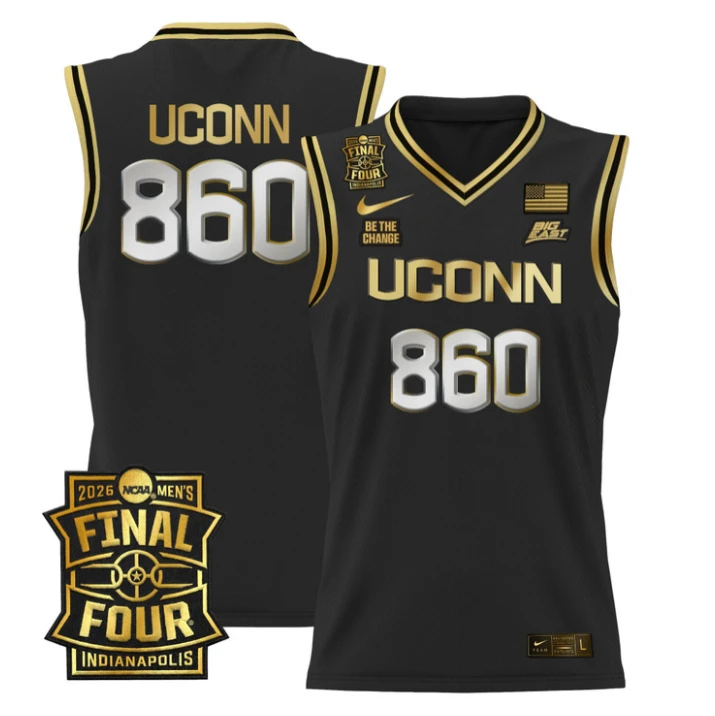 UConn Jersey #860 UConn Huskies 2026 Final Four Patch Stitched by My store basketball