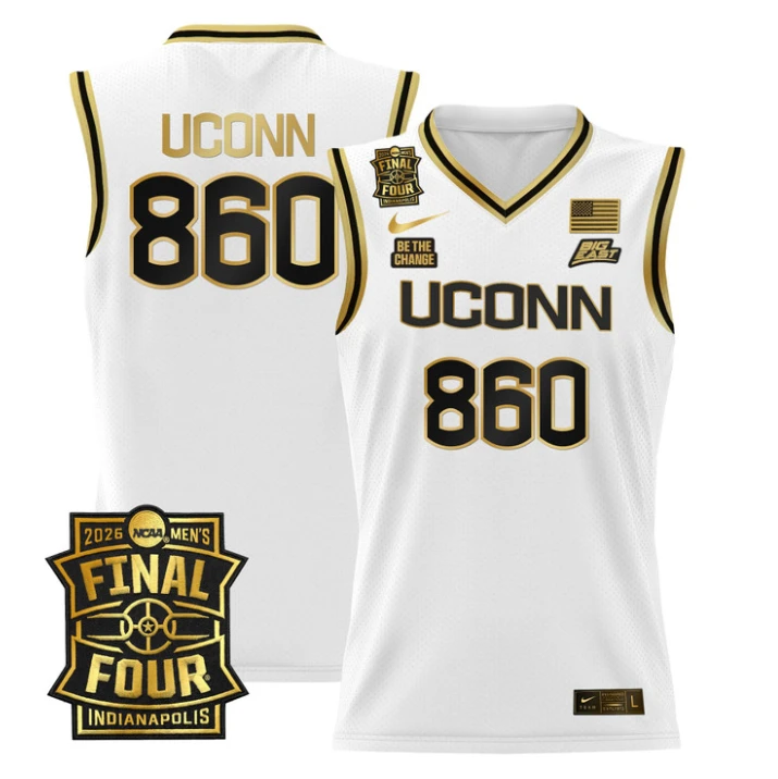 UConn Jersey #860 UConn Huskies 2026 Final Four Patch Stitched by My store basketball