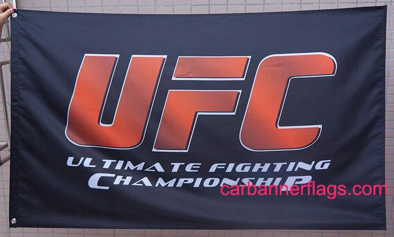 UFC Flag-3x5ft Ultimate Fighting Championship Banner-100% polyester-black by flagsshop