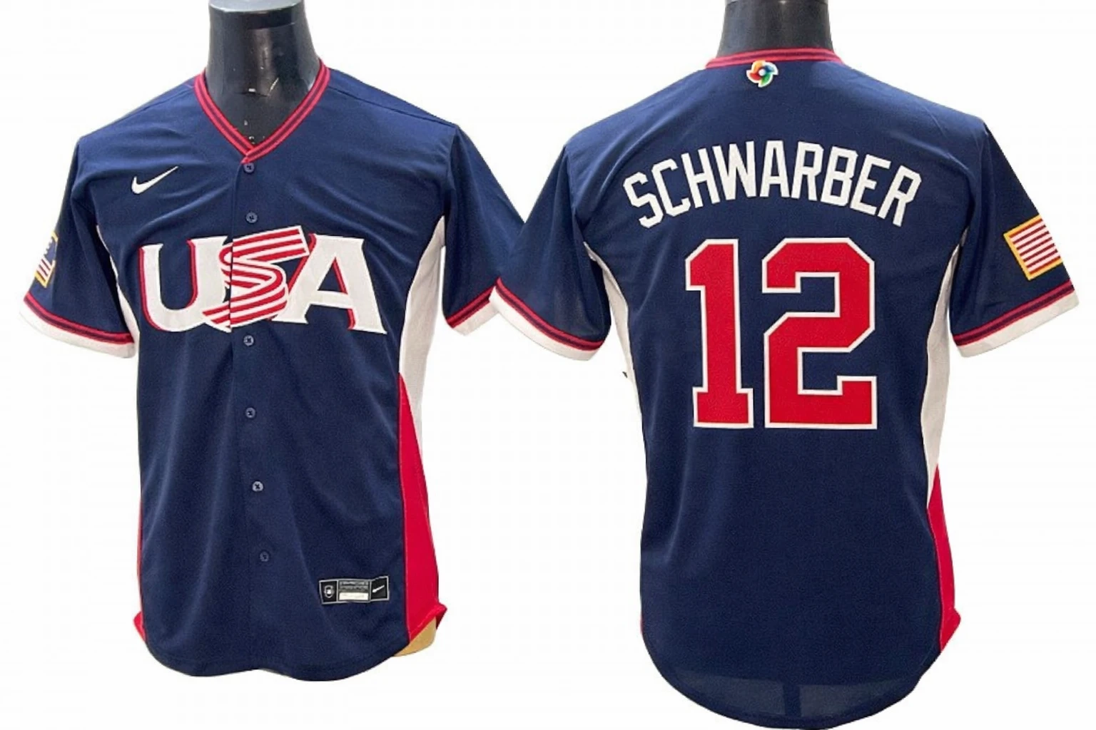 USA Baseball #12 Kyle Schwarber 2026 World Baseball Jersey by My Store
