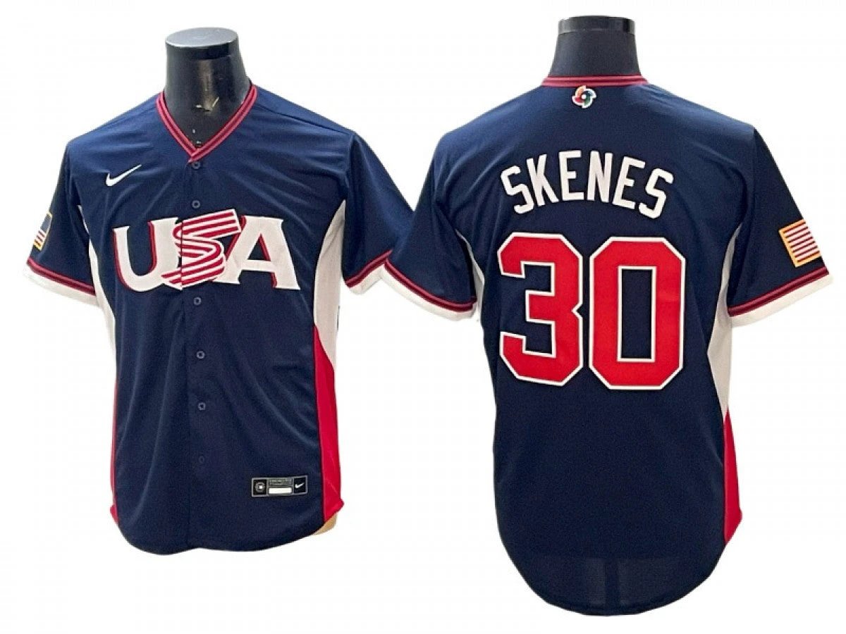 USA Baseball #30 Paul Skenes 2026 World Baseball Jersey by My Store