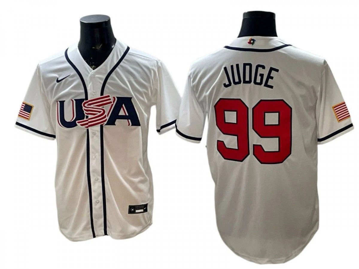 USA Baseball #99 Aaron Judge 2026 World Baseball Jersey by My Store