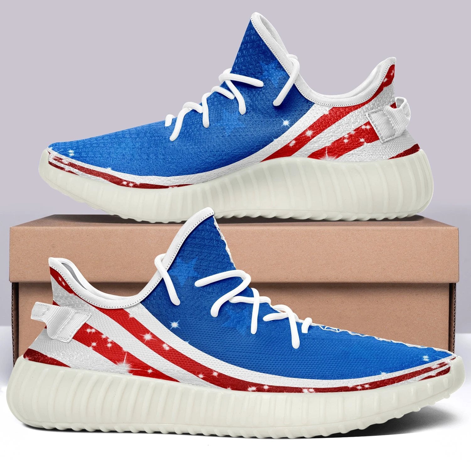 USA Flag V14 350v Yeezy Sneakers For Men Women Fans by Crocs