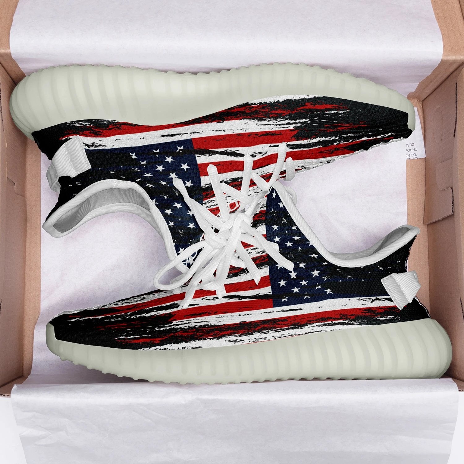 USA Flag V28 350v Yeezy Sneakers For Men Women Fans by Crocs