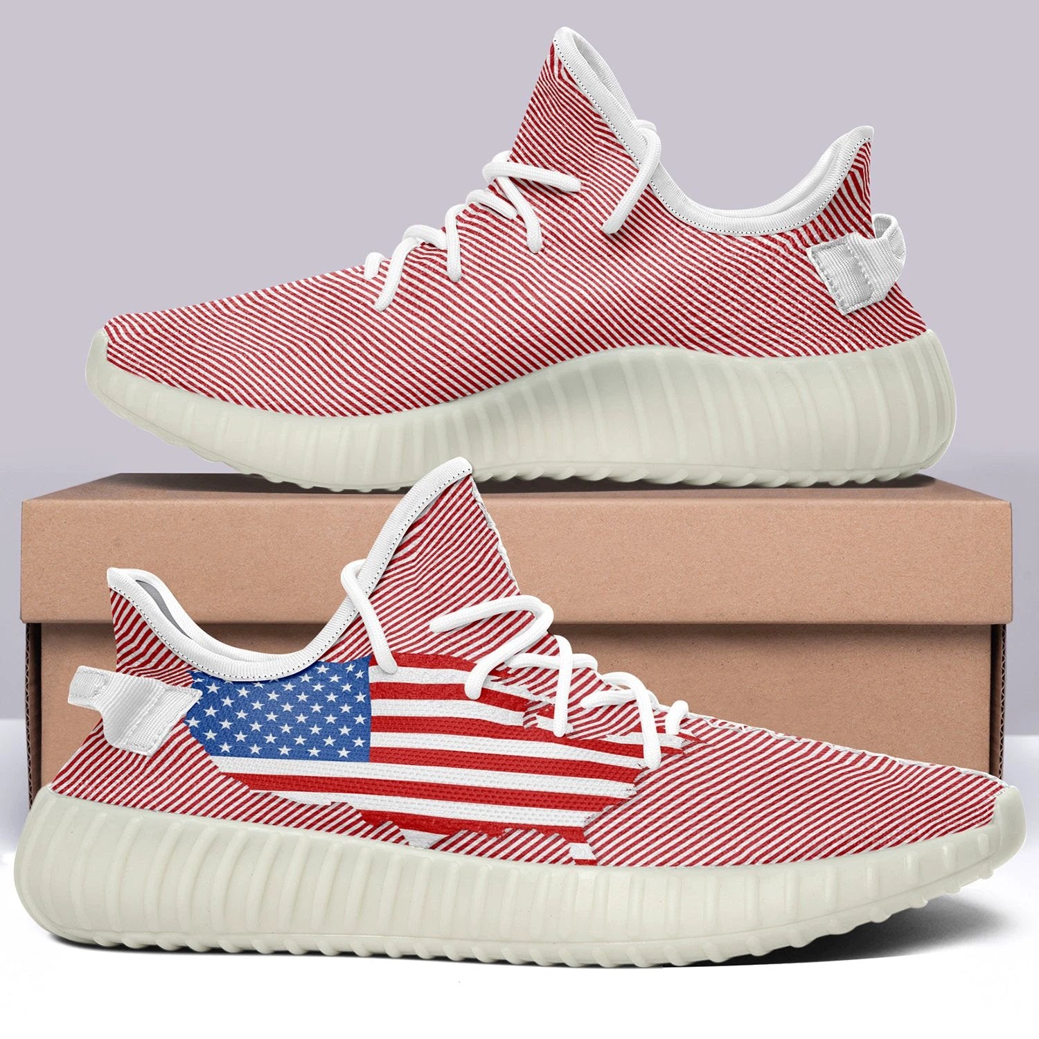 USA Flag V35 350v Yeezy Sneakers For Men Women Fans by Crocs