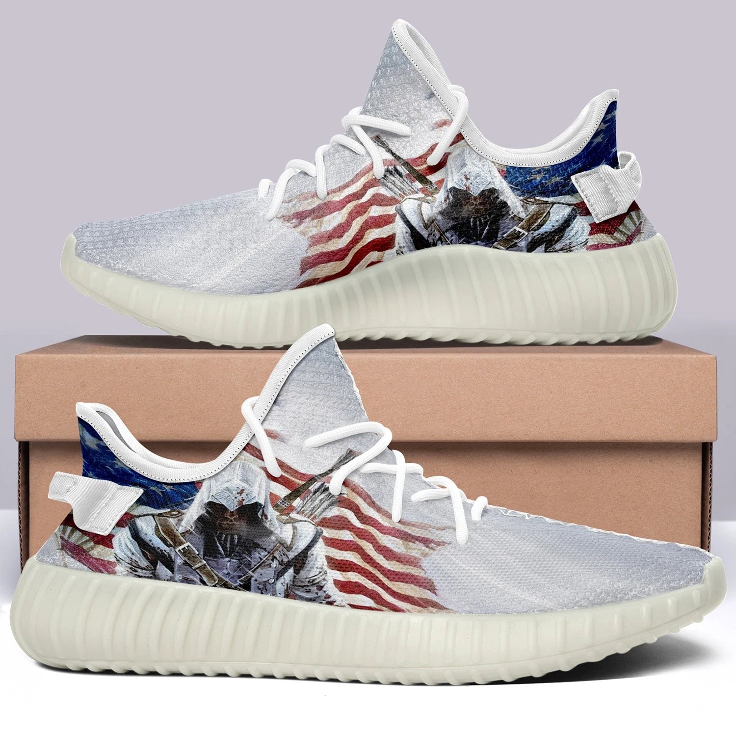 USA Flag V42 350v Yeezy Sneakers For Men Women Fans by Crocs