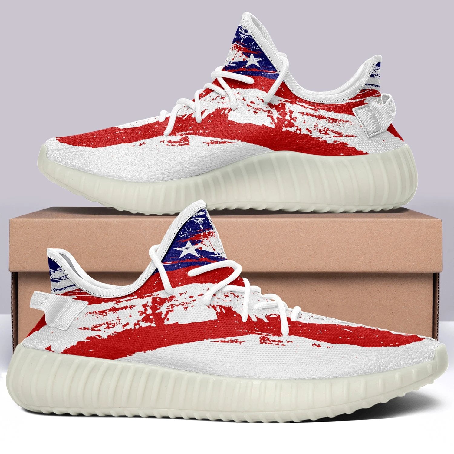 USA Flag V42 350v Yeezy Sneakers For Men Women Fans by Crocs