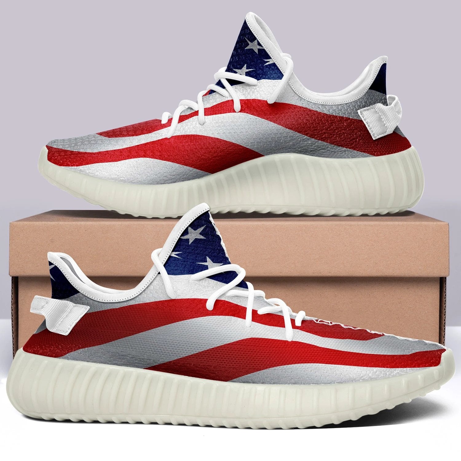 USA Flag V42 350v Yeezy Sneakers For Men Women Fans by Crocs