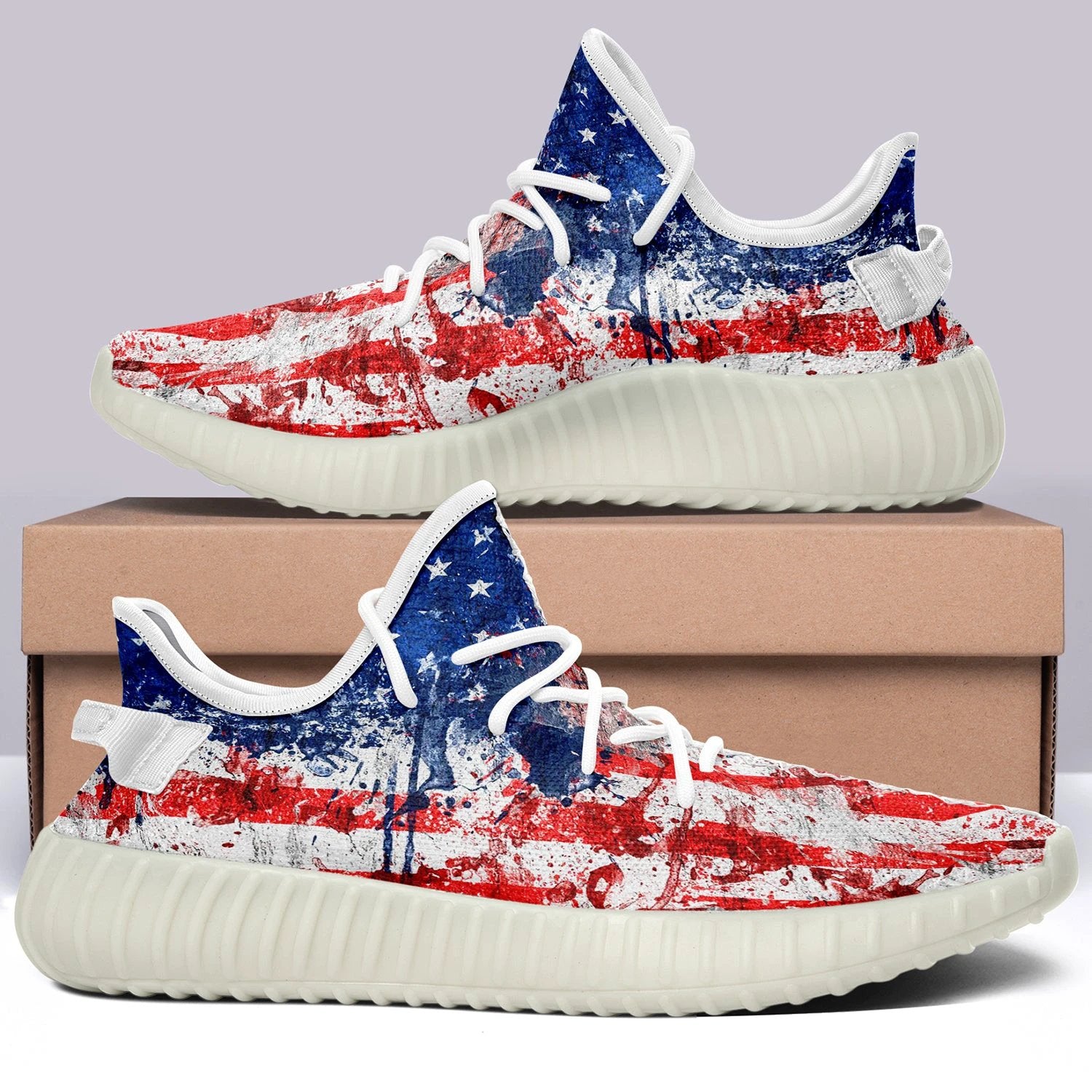 USA Flag V42 350v Yeezy Sneakers For Men Women Fans by Crocs