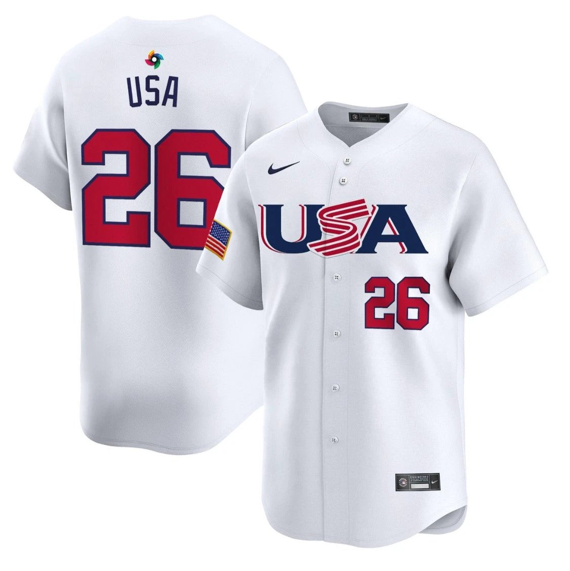 USA Jersey #26 Projected Team USA World Baseball Classic 2023 Style 2026 Roster by My Store