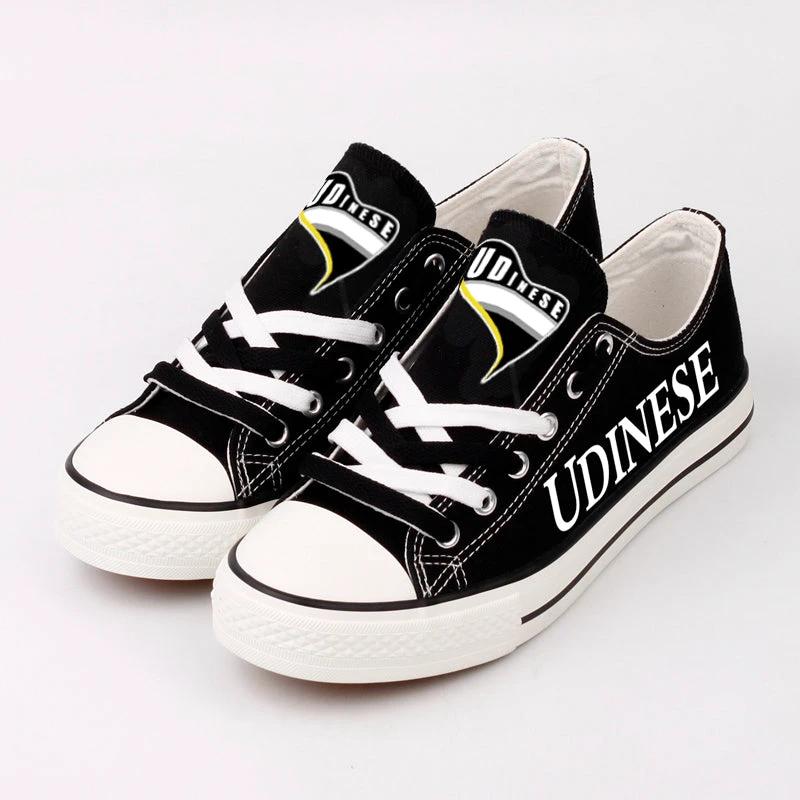Udinese Low Top Canvas Sport Sneakers Shoes For Men Women Fans by Crocs
