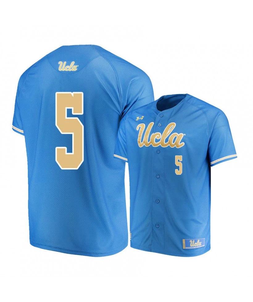 Under Armour UCLA Bruins 5 Garrett Mitchell Blue College Baseball Jersey by My Store