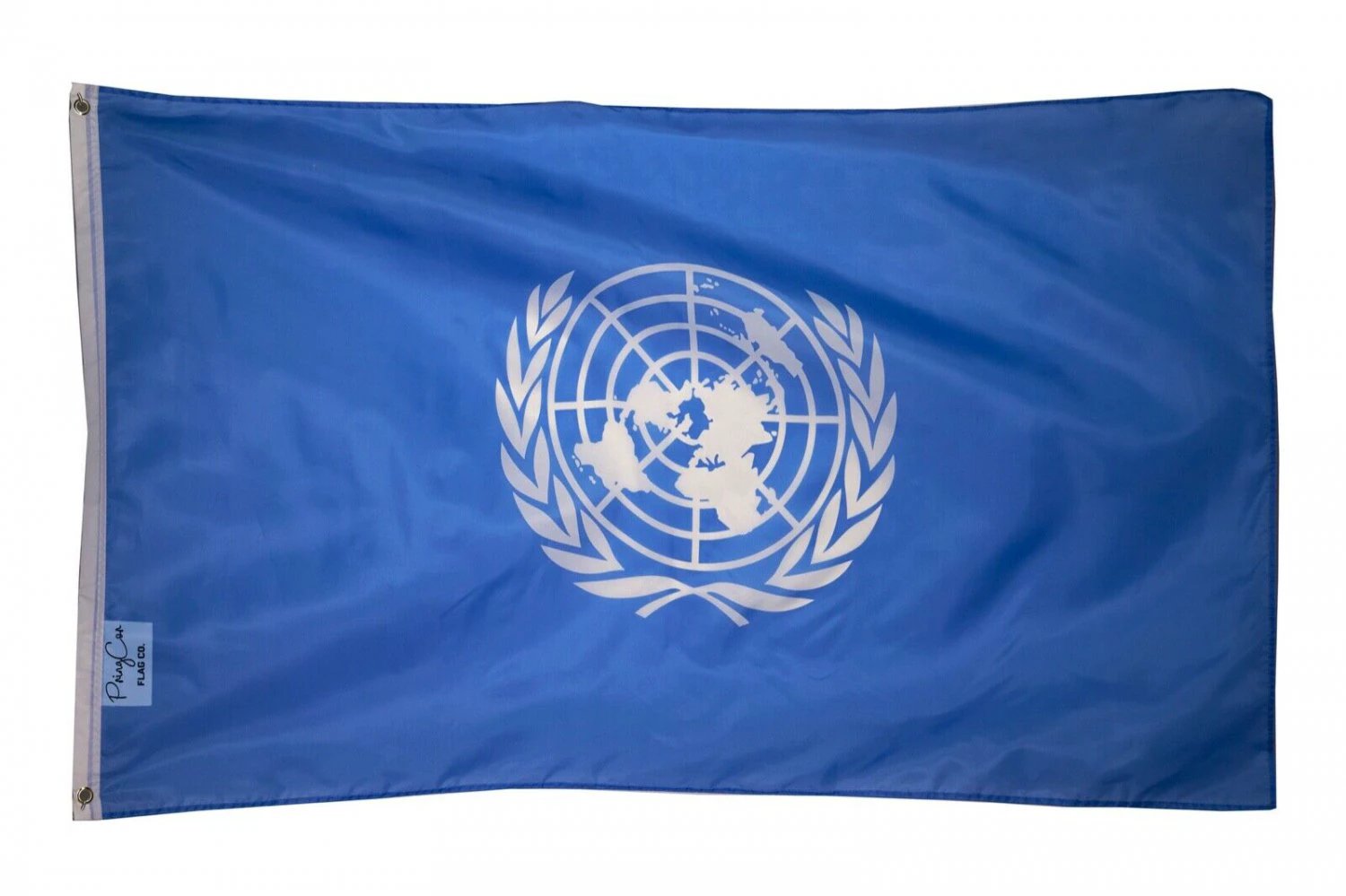 United Nations (UN) Flag Banner 3x5FT Polyester NEW World USA History Classroom by flagsjustdoit