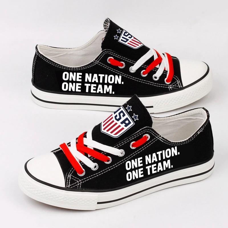 United States Low Top Canvas Sport Sneakers Shoes For Men Women Fans by Crocs