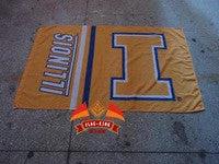 NCAA University of Illinois 90x150cm Flag Illionois Fighting Illini Flag 100% Polyester banner, by flagsshop