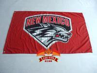 New Mexico Lobos Flag 3ft x 5ft Polyester NCAA The University of New Mexico Banner UNM flags by flagsshop