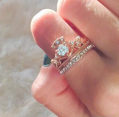 Rose Gold Queen Ring by Bowlift