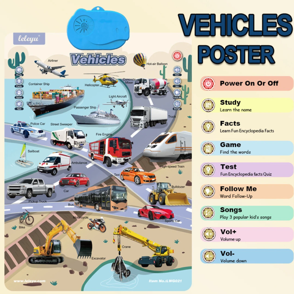 Talking English learning board for children by BowLift
