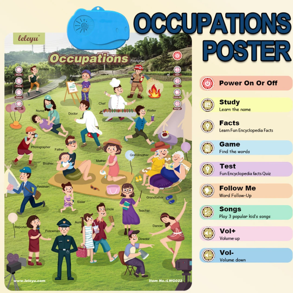 Talking English learning board for children by BowLift