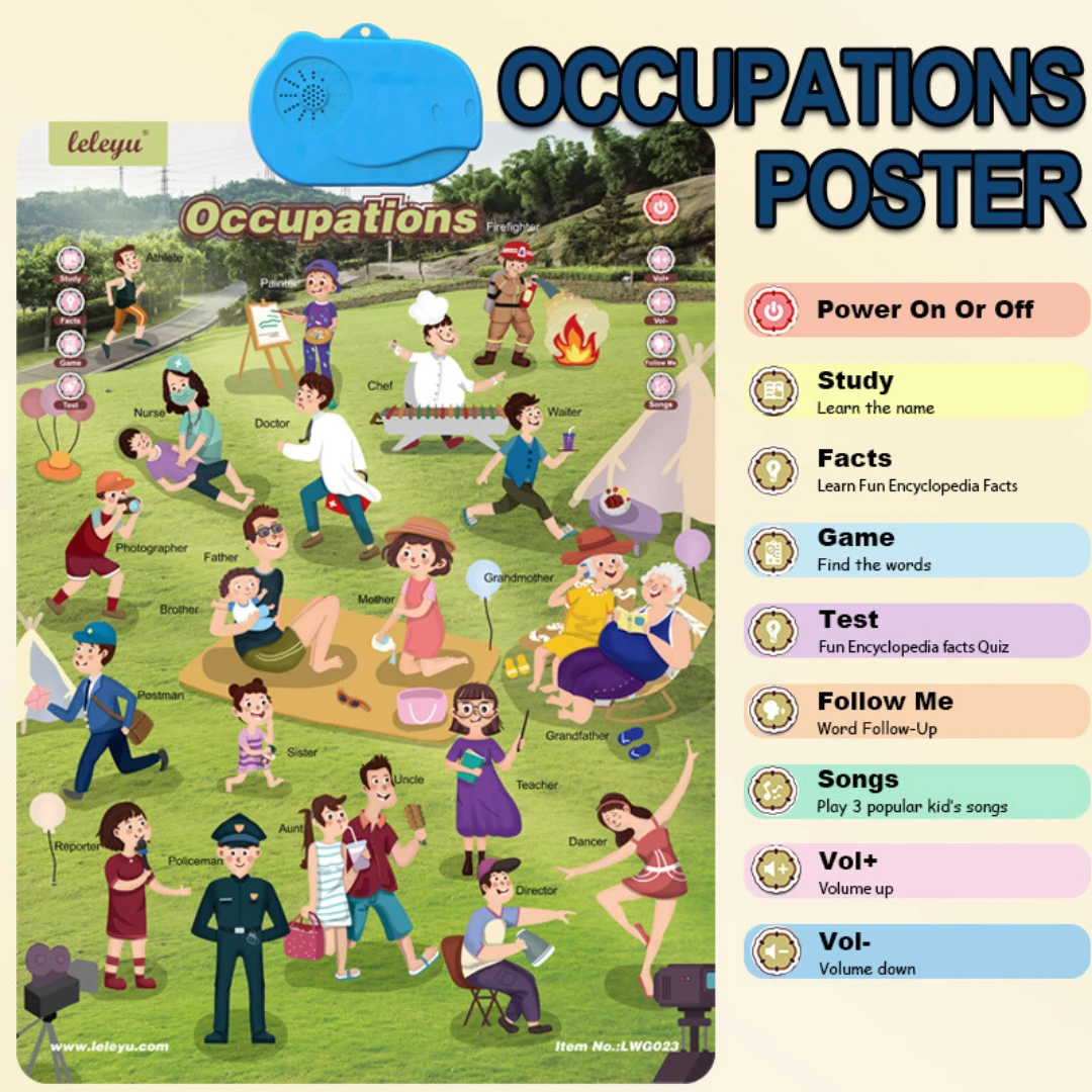 Talking English learning board for children by BowLift