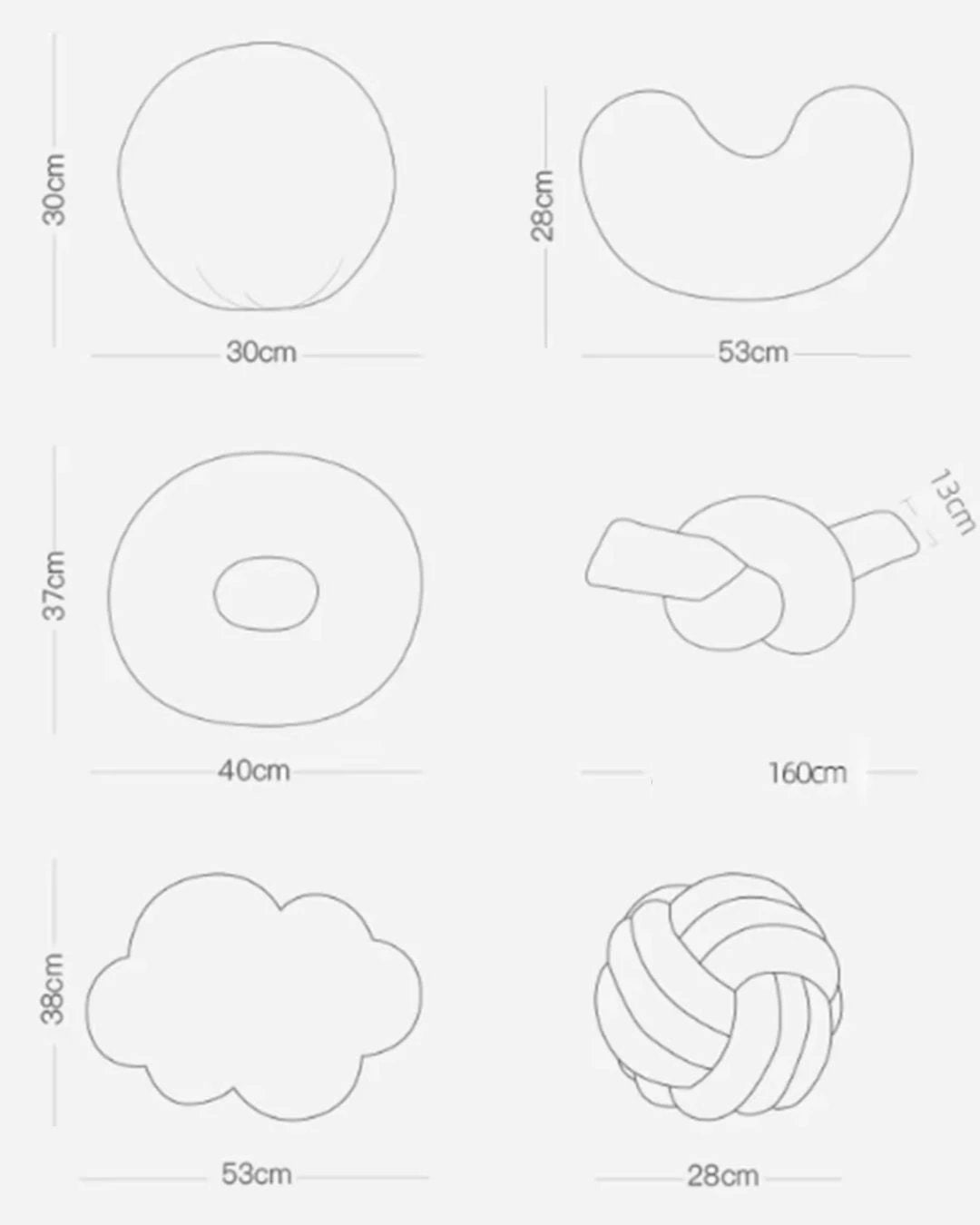 Nordic Bouclé Abstract Cushion – Minimalist Plush Pillow by Bowlift