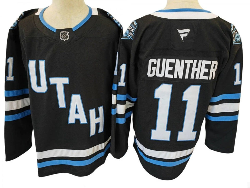 Utah Hockey Club #11 Dylan Guenther Black Jersey by Hockey David