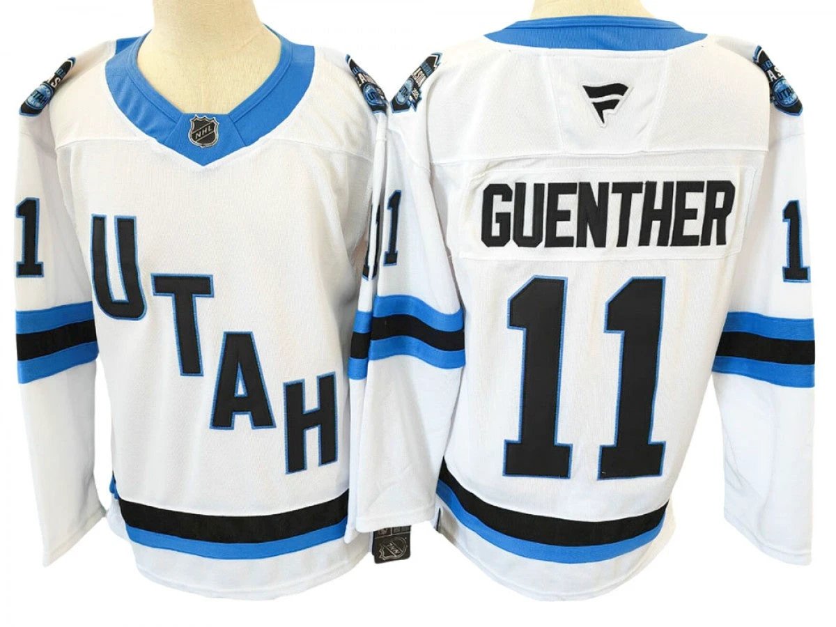 Utah Hockey Club #11 Dylan Guenther White Jersey by Hockey David