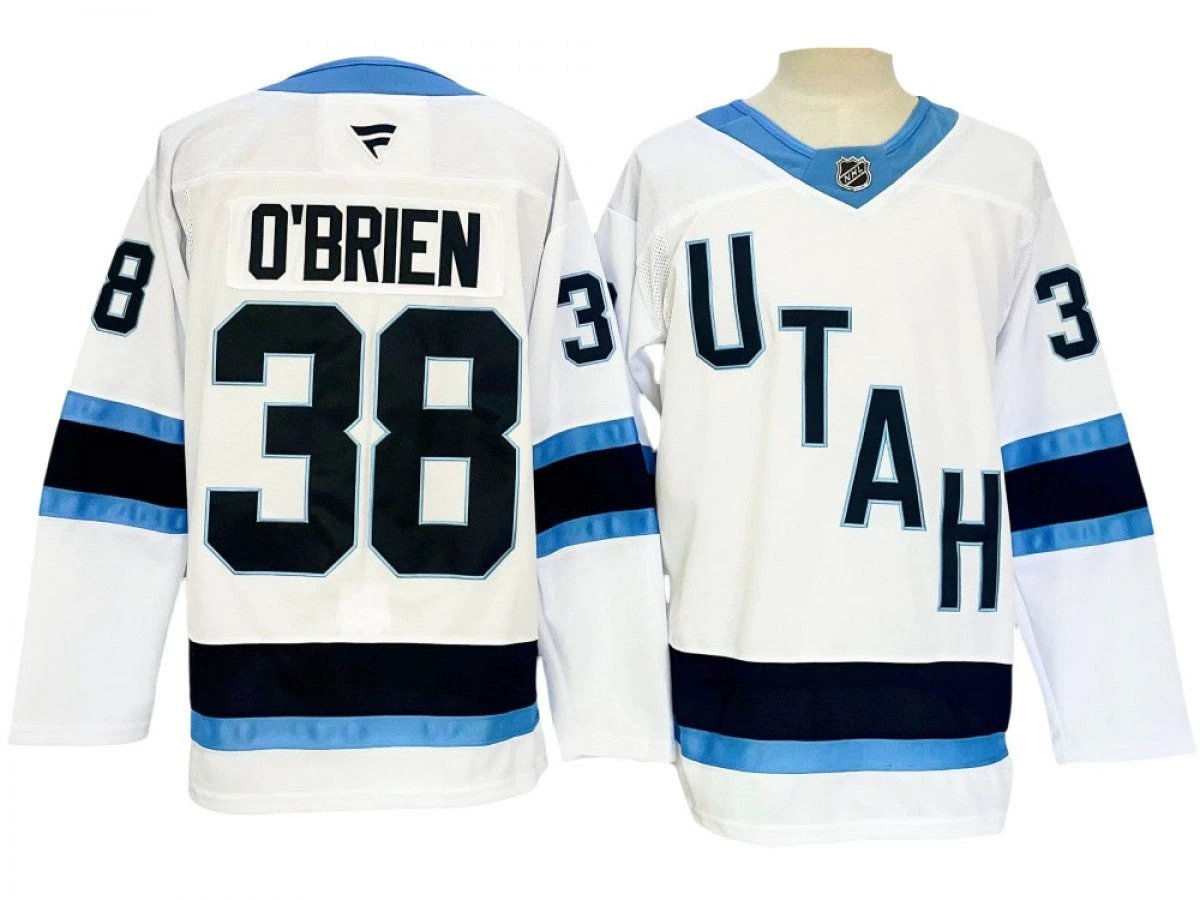 Utah Hockey Club #38 Liam O'Brien White 2024 Jersey by Hockey David
