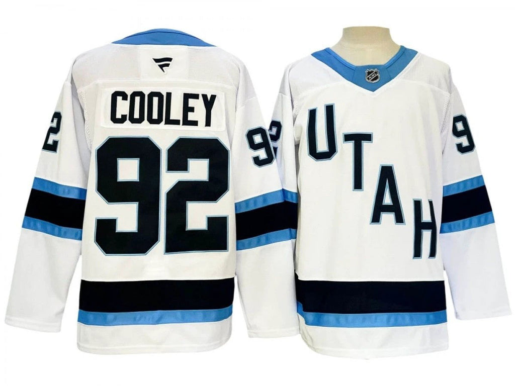 Utah Hockey Club #92 Logan Cooley White 2024 Jersey by Hockey David
