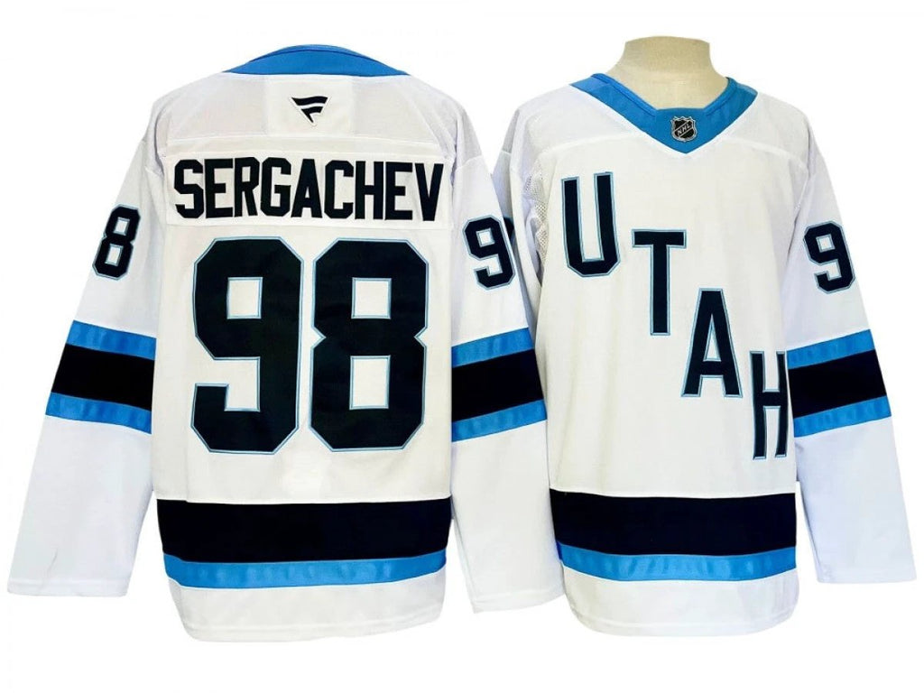 Utah Hockey Club #98 Mikhail Sergachev White 2024 Jersey by Hockey David