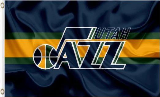 Utah Jazz Team Flag 3X5Ft Polyester Banner USA Digital Print by flagsjustdoit