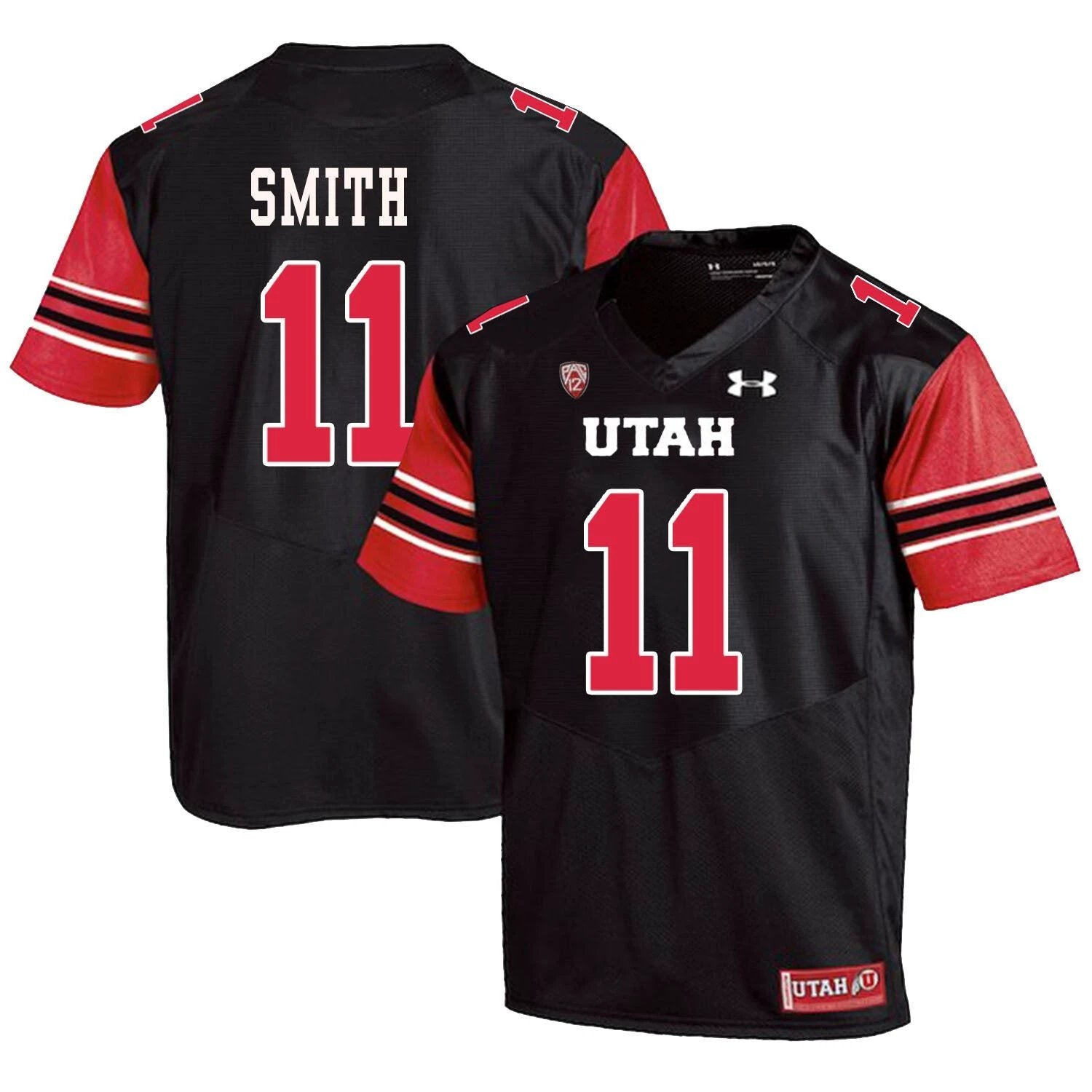 Utah Utes #11 Alex Smith NCAA College Football Jersey Black by My Store
