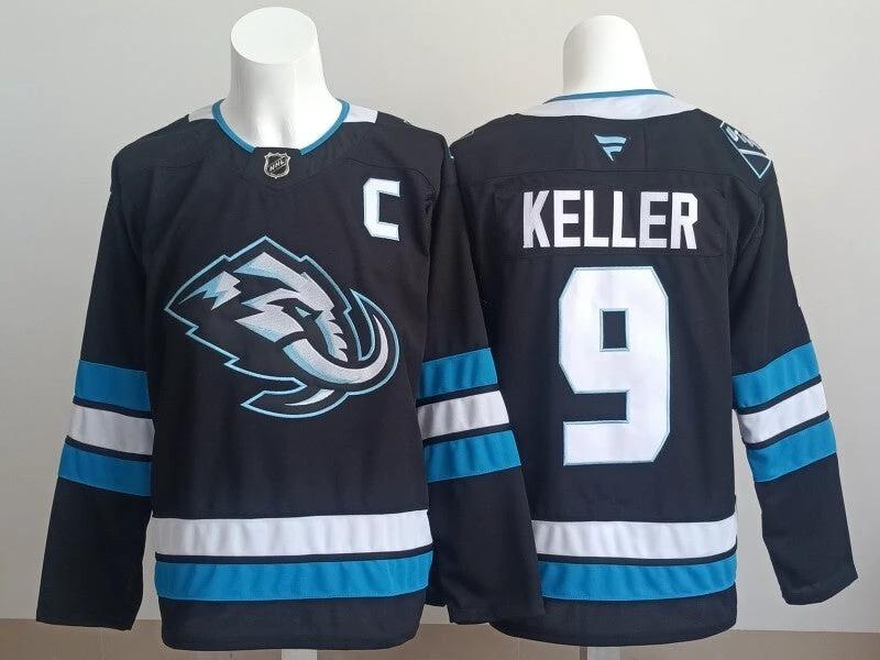 Utah #9 Clayton Keller 2025 Stitched Jersey by Hockey David