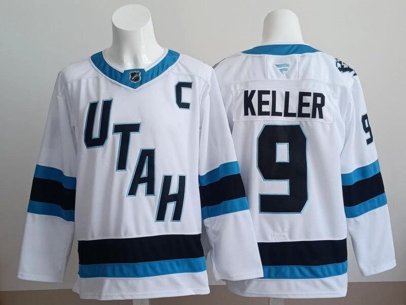 Utah #9 Clayton Keller 2025 Stitched Jersey by Hockey David