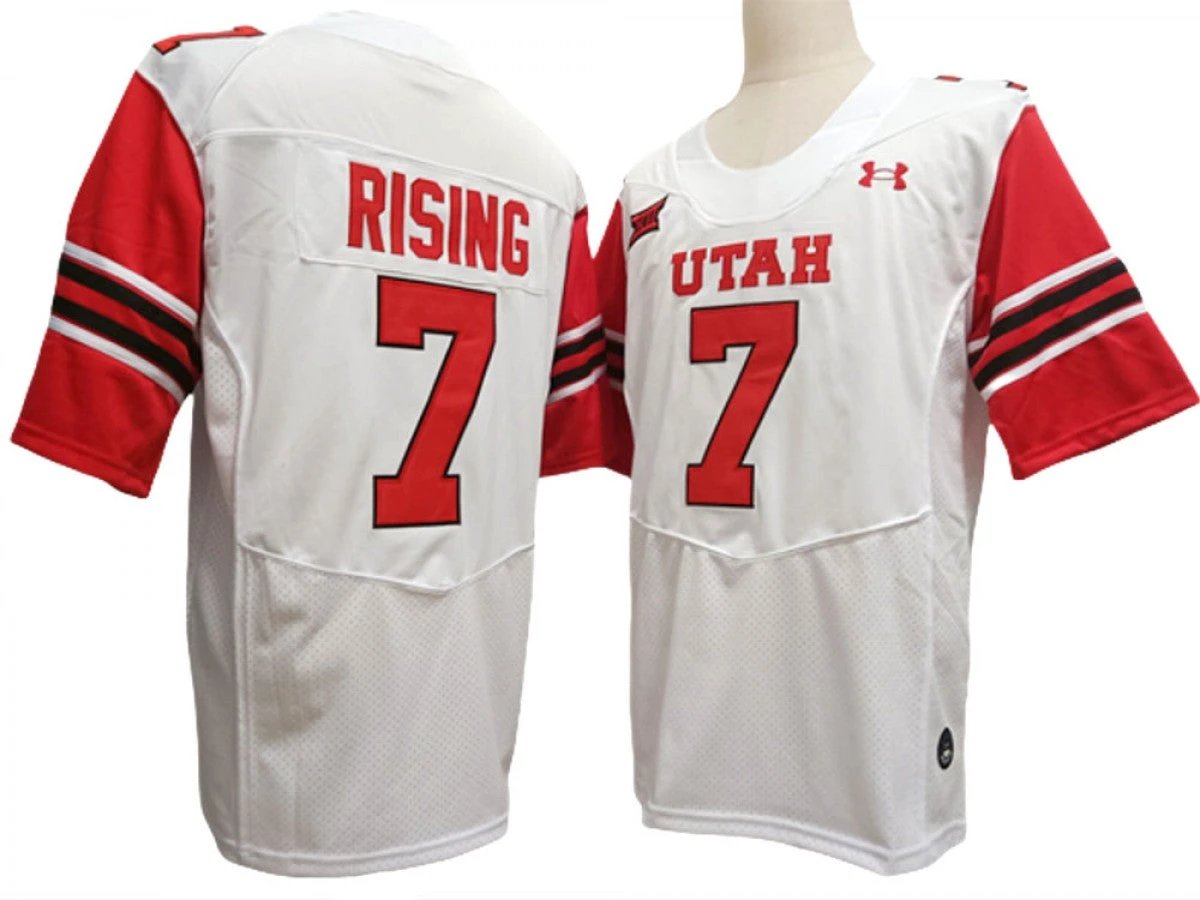 Utah Utes #7 Cameron Rising Throwback Vapor F.U.S.E. Limited Jersey by My Store NCAA Football Jerseys