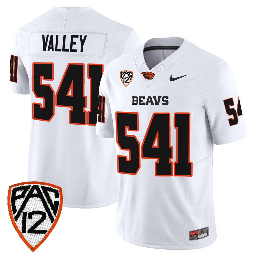 Valley Jersey #541 Oregon State Beavers 2025 Limited Stitched White by My Store NCAA Football Jerseys