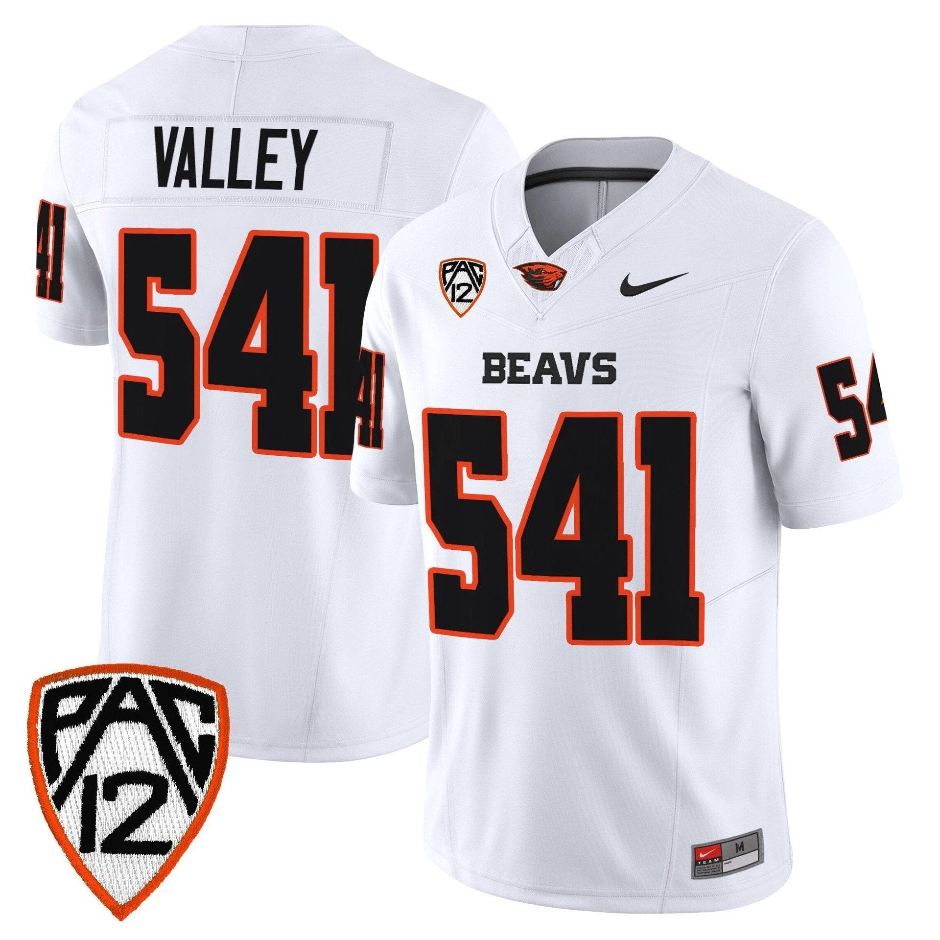 Valley Jersey #541 Oregon State Beavers 2025 Limited Stitched White by My Store NCAA Football Jerseys