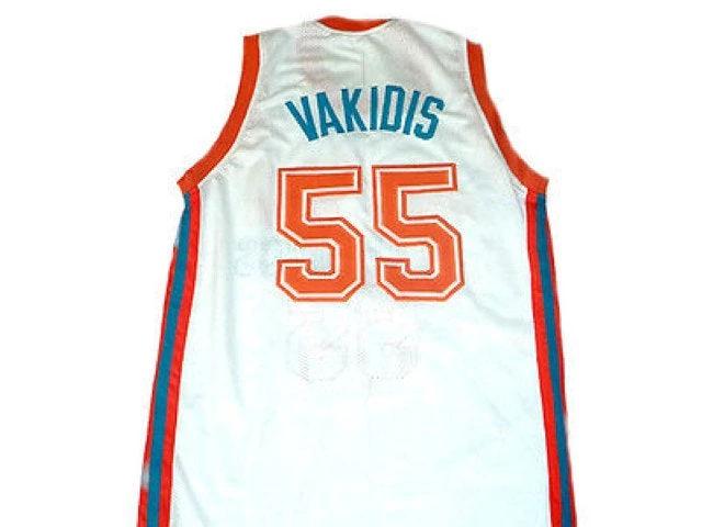 Vakidis Jersey #55 Flint Tropics Semi Pro Movie Basketball White by My store basketball