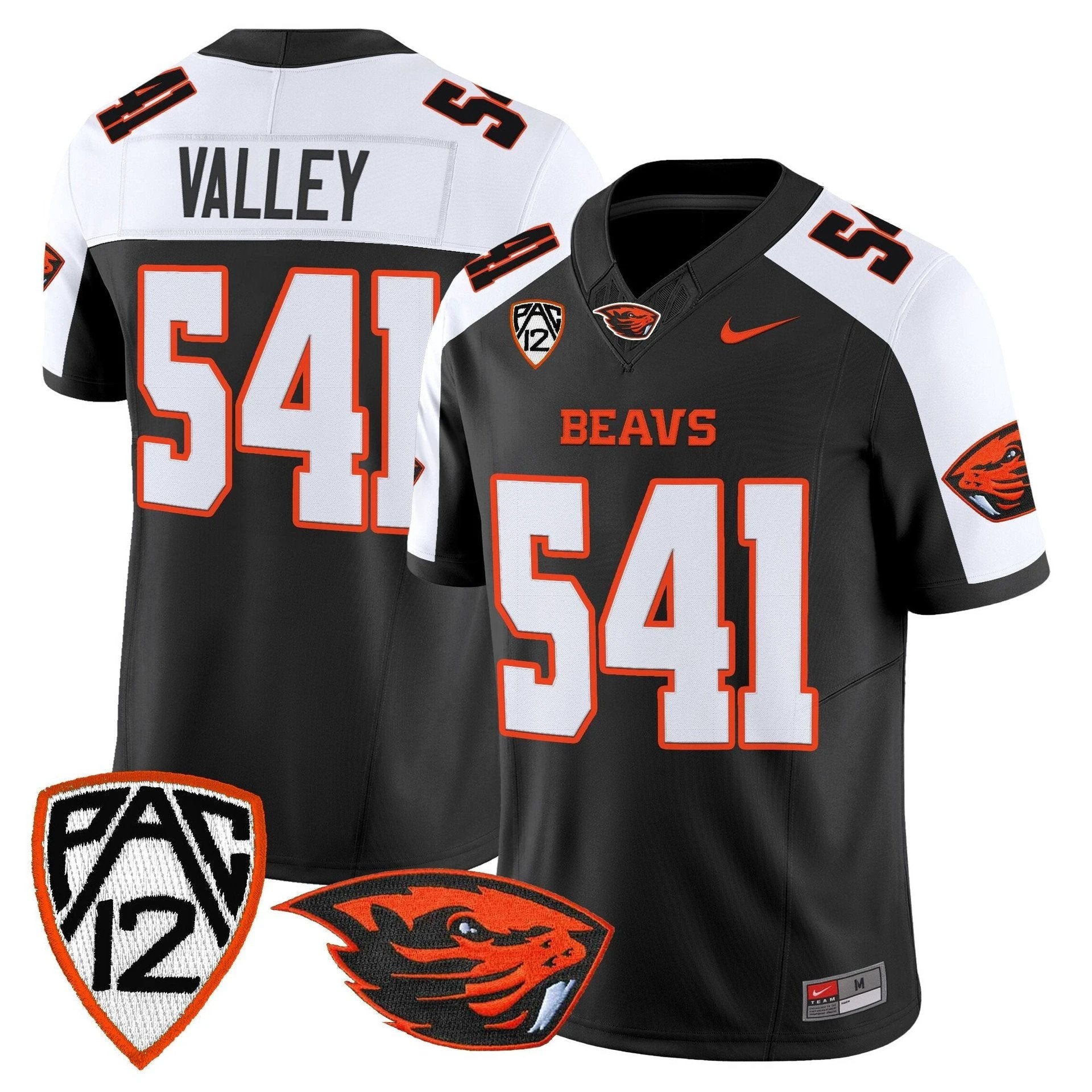 Valley Jersey #541 Oregon State Beavers 2025 Limited Stitched Black Alter by My Store NCAA Football Jerseys