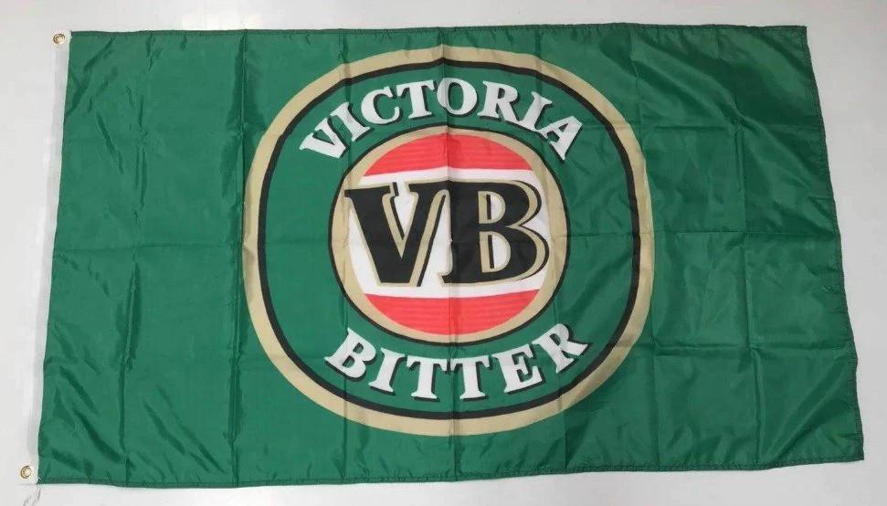 VB Victoria Bitter Style 1 Banner Flag Man Cave Slab Alcohol Bottle Collectible 3x5ft by flagsjustdoit