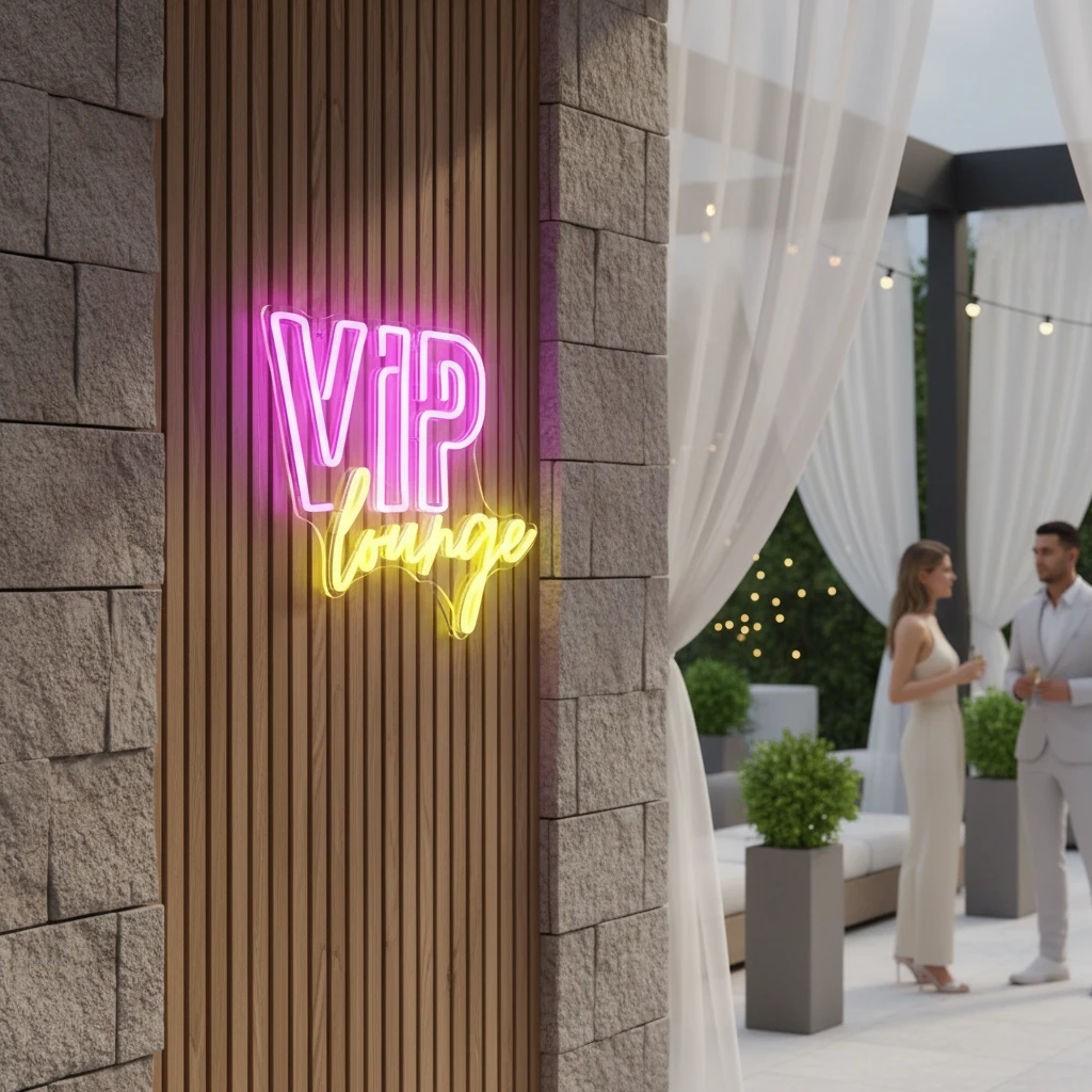 VIP Lounge Neon Sign Custom Led Neon Sign by Neonchics