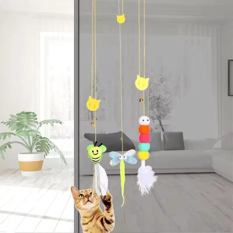 Removable, hanging, interactive cat toy for endless fun Bowlift by Bowlift