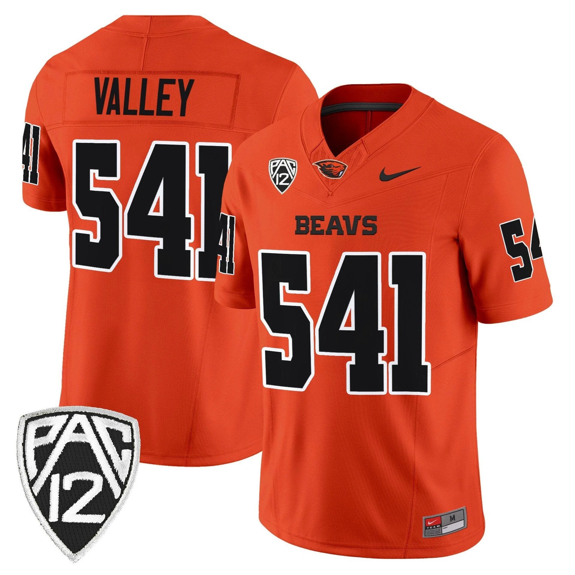 Valley Jersey #541 Oregon State Beavers 2025 Limited Stitched Orange by My Store NCAA Football Jerseys
