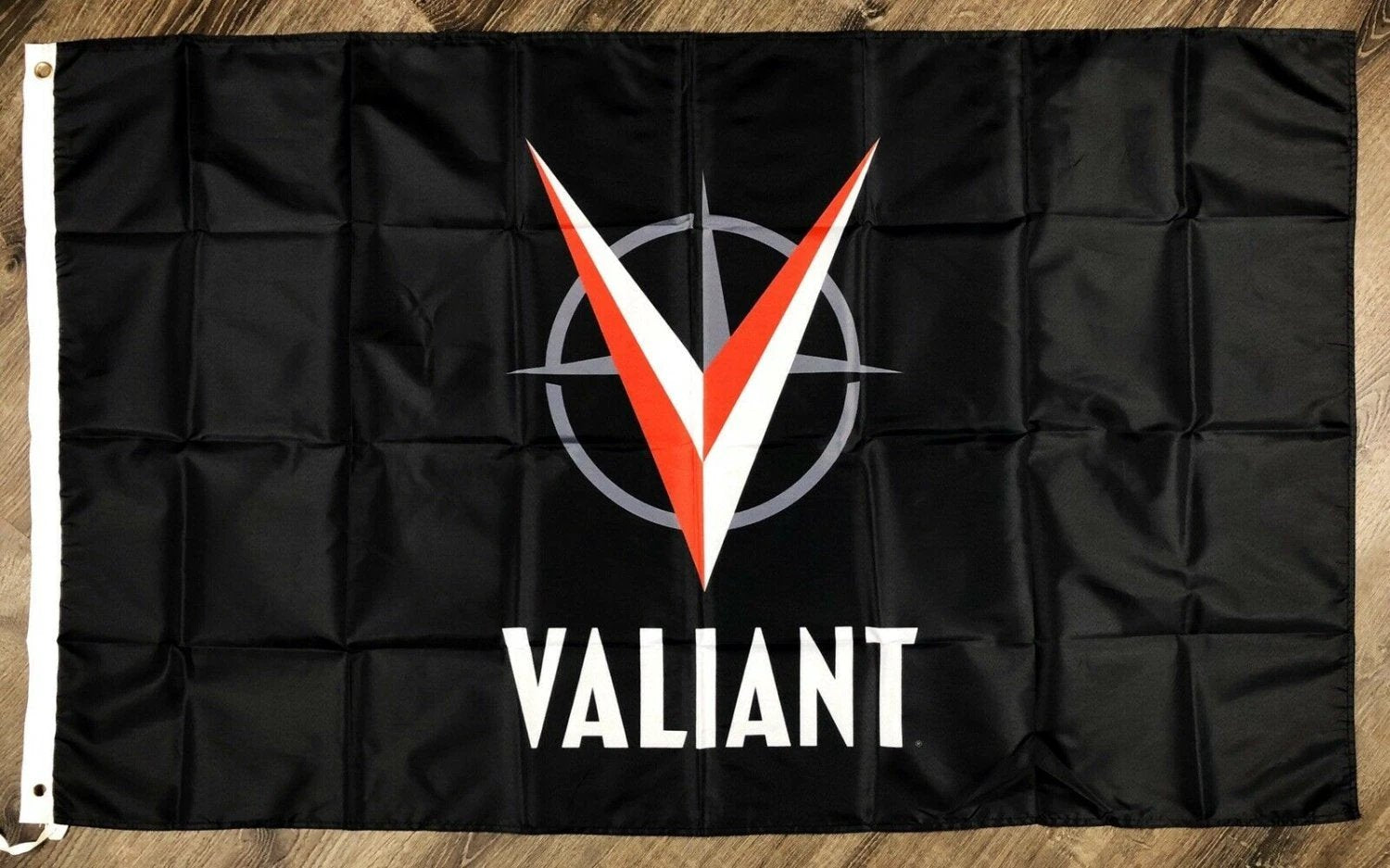Valiant_Comics Logo Flag 3x5 ft Black Banner Comic Man-Cave Garage Toy Room by flagsjustdoit