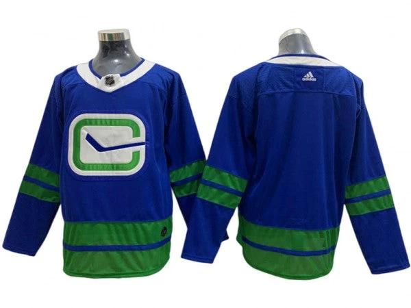 Vancouver Canucks Blank Blue Alternate Jersey by Hockey David