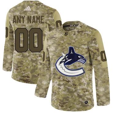 Vancouver Canucks Camo Customized Jersey by Hockey David