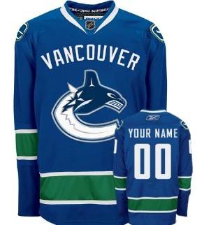 Vancouver Canucks Customized Blue Jersey by Hockey David