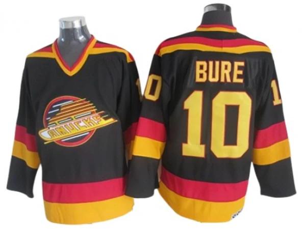 Vancouver Canucks #10 Pavel Bure 1989 Vintage CCM Jersey - Black by Hockey David